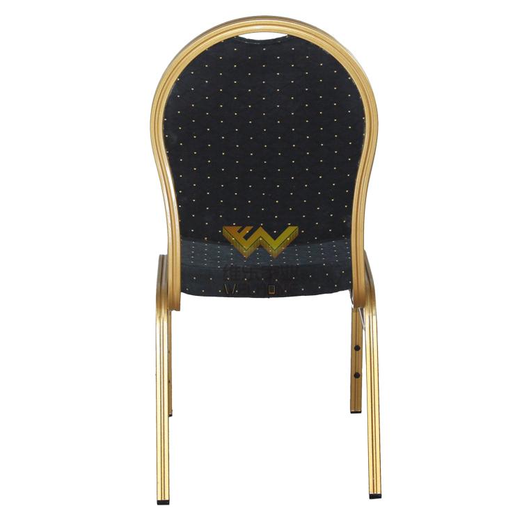 Metal banquet chair with fabric seat  for event